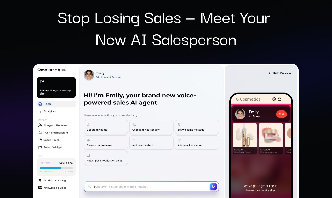 Stop losing sales, meet your new AI Salesperson